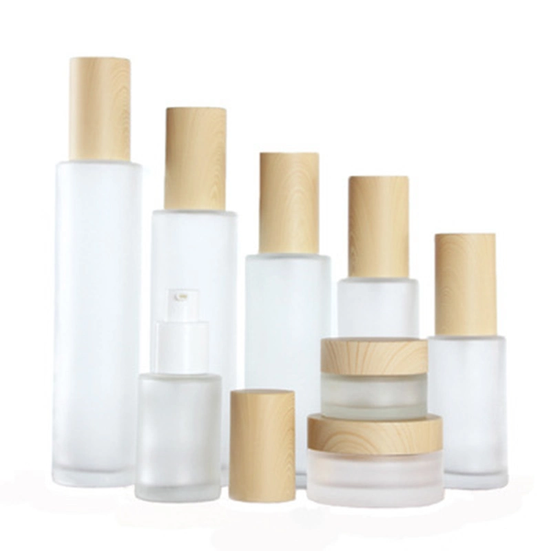 Empty Cosmetic Packaging Set Glass Bottle Set Lotion Pump, Cream Jar Treatment Pump Bottle Cream Bottle Cream Foundation Bottle