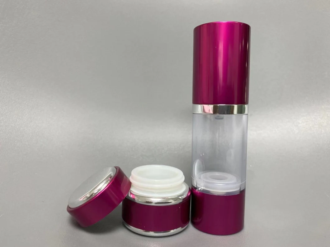 15ml 30ml 50ml PP Plastic Wholesale Broken Beads Pearl Essence Cosmetic Packaging Serum Alum Airless Pump Bottle