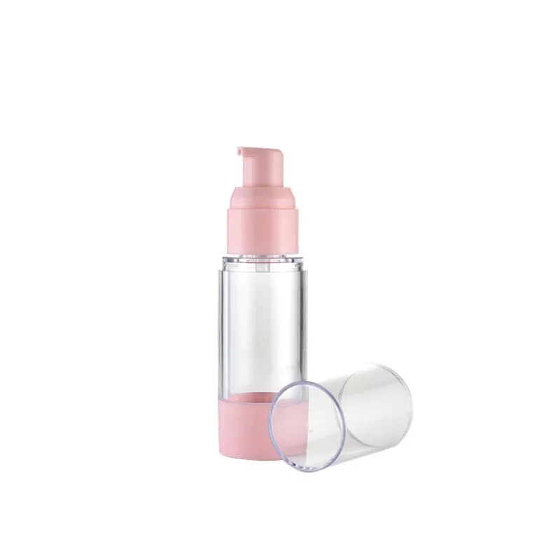 Custom Pink Airless Face Cream Pumps Serum Airless Eyes Gel Bottle for Cosmetic Packaging