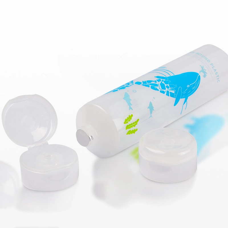 Empty Recycled Obp Ocean Bound Plastic Face Body Soft Cream Packaging Cosmetic Squeeze Tubes