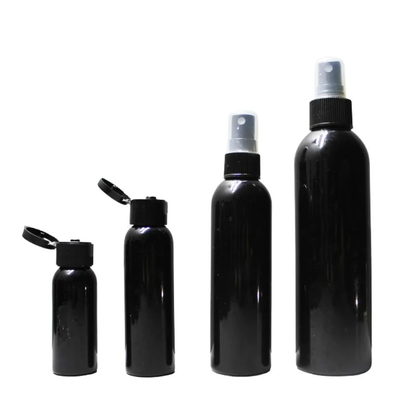 Black Series High Quality OEM Design Cosmetic Lotion Shampoo Skincare Plastic Bottle