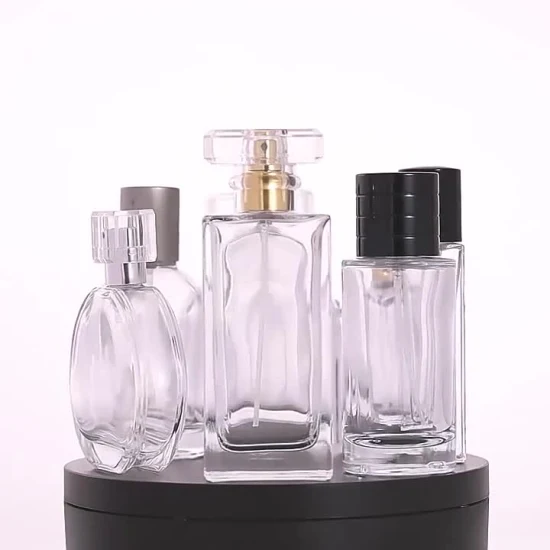Factory Price Beautiful Design Round Perfume Glass Bottle in 50 Ml Perfume Bottle Glass Cosmetic Packaging Bottle China Manufacturer