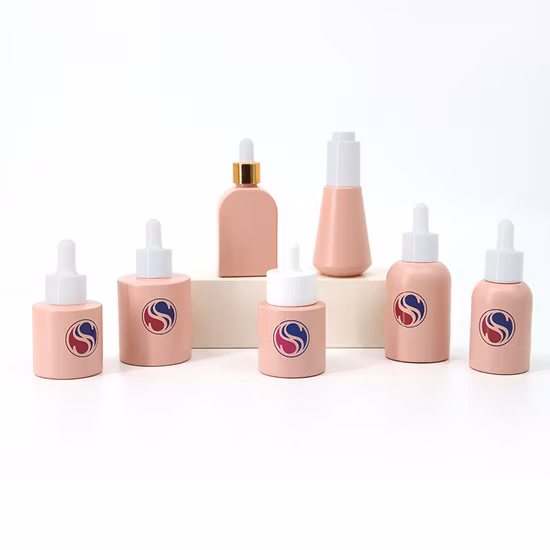 100ml Cosmetic Serum Packaging Custom Fancy Lotion Glass Bottle with Pump