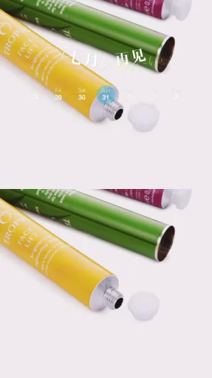 2023 Factory Professional Manufacture Printed Aluminum Tube Metal Cosmetic Packaging Tubes for Hand Cream Aluminum Tube