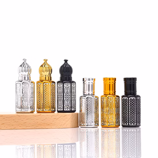 Factory Price Hot Sale High Quality 4ml 5 Ml Golden Silver Colored Glass Essential Oil or Perfume Roller Ball Bottle Supplier
