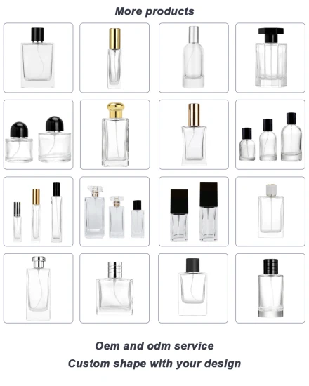 10ml 25ml 30ml 50ml 100ml Manufacturer Unique Design Your Own Round Square Small Custom Refillable Empty Spray Luxury Glass Perfume Packaging Bottle with Box