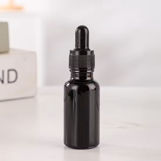 Professional 5ml-120ml Essential Oil Glass Bottle with Screw Ring Flat Cap and Rubber and Glass Dropper/Pipet in Cosmetic or Medical Packaging