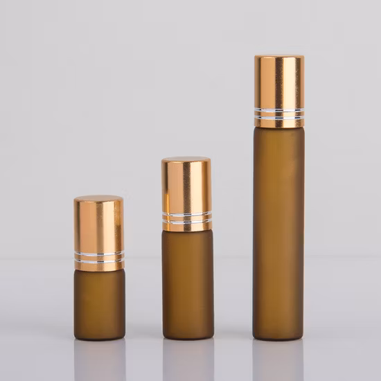 Wholesale Glass Cosmetics Skincare Packaging Cosmetic Jar Perfume Sample Roller Ball Containers Empty Essential Oil Roll on Bottle