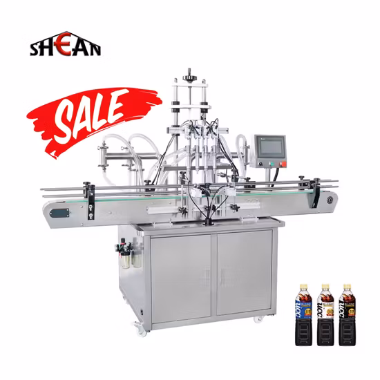 Linear Servo Driven Piston Plunger Pump Pet Glass Bottle Juice/Syrup/Oil/Cosmetic/Cream Liquid Bottling Filling and Sealing Filler Capper Food Packaging Machine