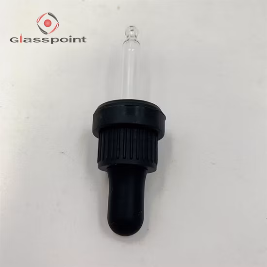 Luxury Pure Black Raw Material Essential Oil Bottle Cosmetic Packaging Glass Bottle with Dropper