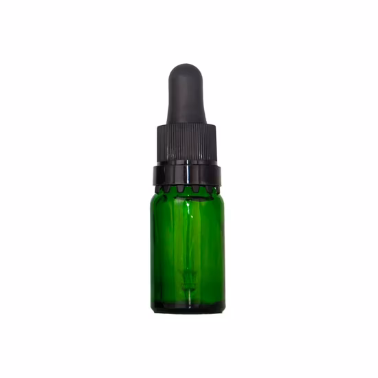 Professional Dropper Set Including Rubber Glass Tube Essential and Flat Screw PP Cap for Essential Oil Empty Glass Bottle in Cosmetic or Medical Packaging